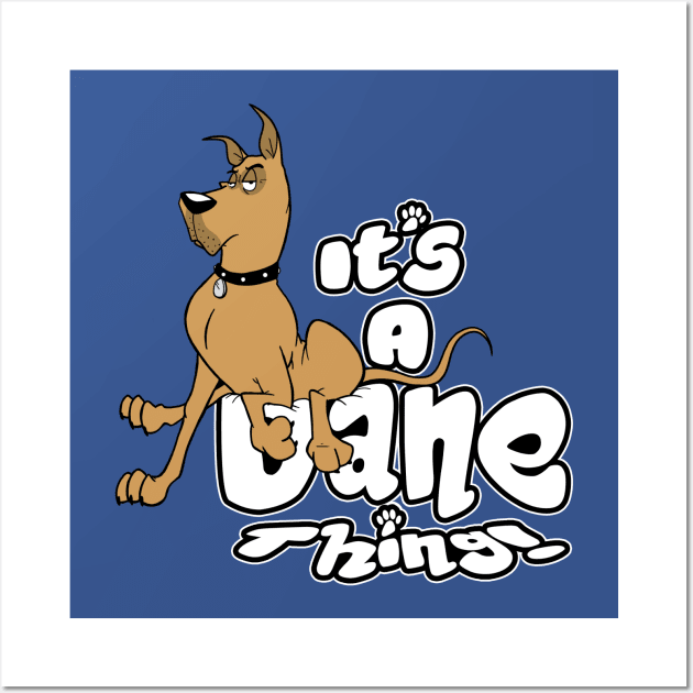 Dane Sitting Wall Art by DaleToons